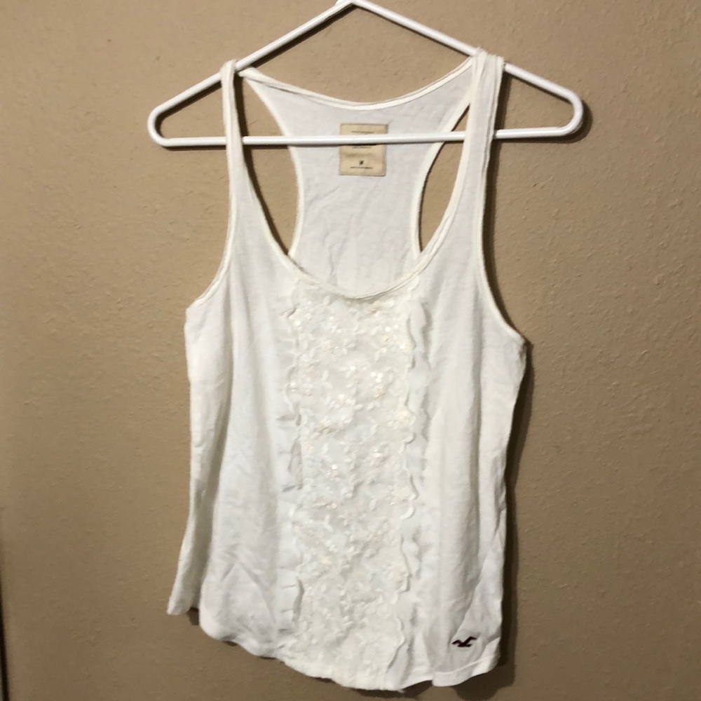 White Hollister tank top